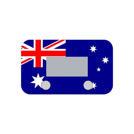 EVC Throttle Controller Face Plate Aussie Flag - CFAU